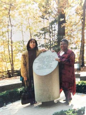  Judy and LInda at Mount Vernon Slave Cemetery