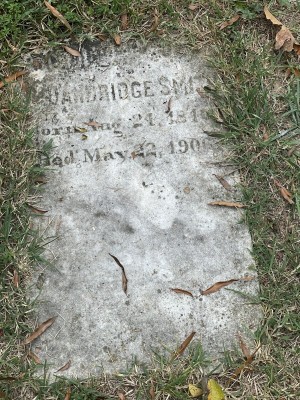 Cemetery Grave Stone of Dandridge Smith Cemetery Grave Stone of Dandridge Smith