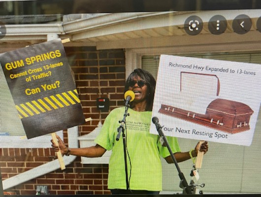 Queenie Cox, Gum Springs Activist